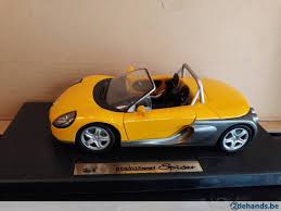 Anson 1:18 Renault Sport Spider – Modèle Réduit Occasion – Échelle 1/18 – Voiture Orange