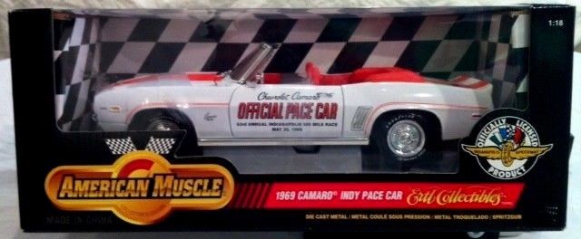 1:18 Ertl Chevy Camaro '69 Convertible Indy 500 Pace Car