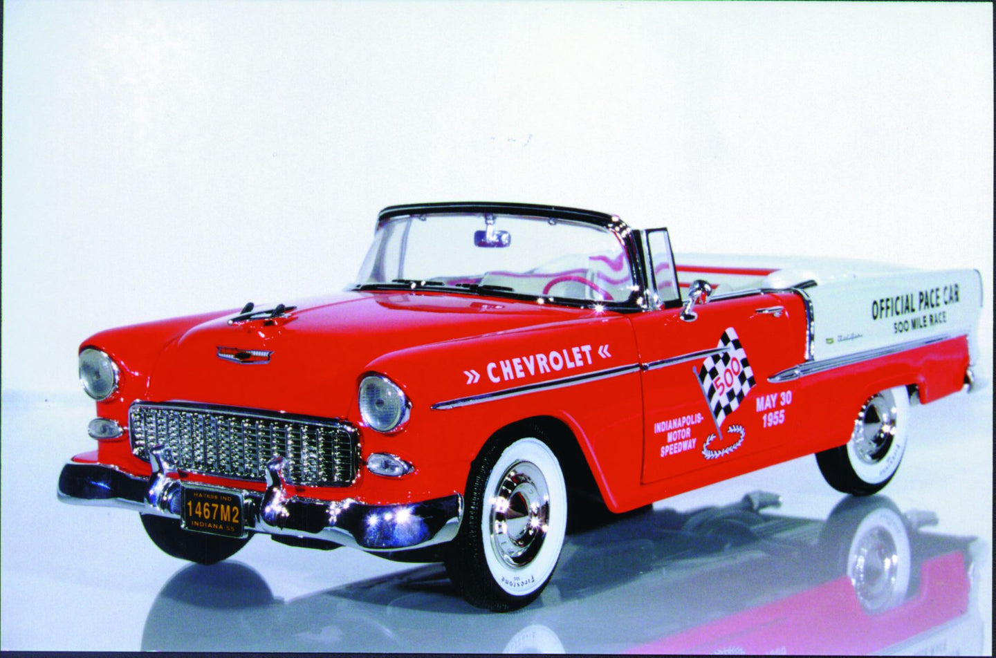 1:18 Ertl Chevy Bel Air '55 Convertible Indy Pace Car