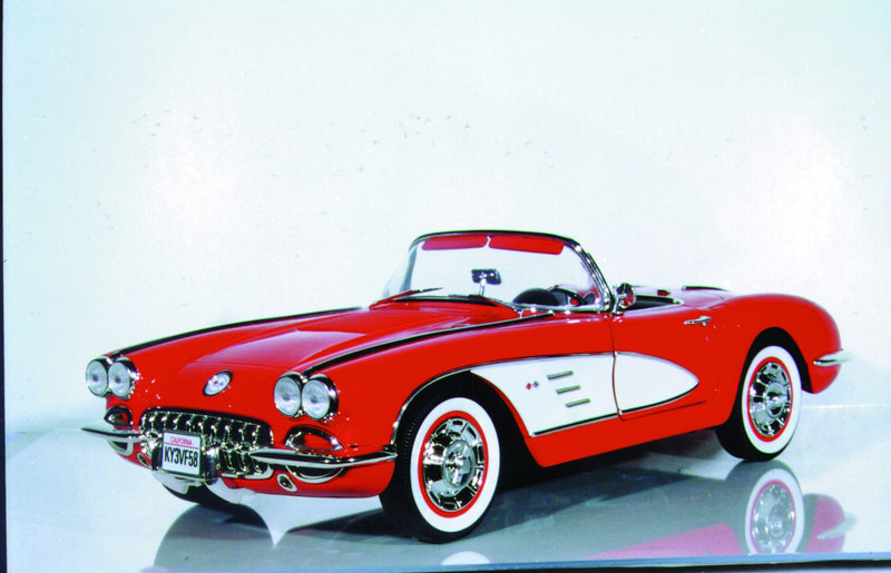 自動車 MIRA Solido Chevrolet Corvette coupe Solido Mira 1953 Chevrolet Corvette Convertible 1:18 Diecast