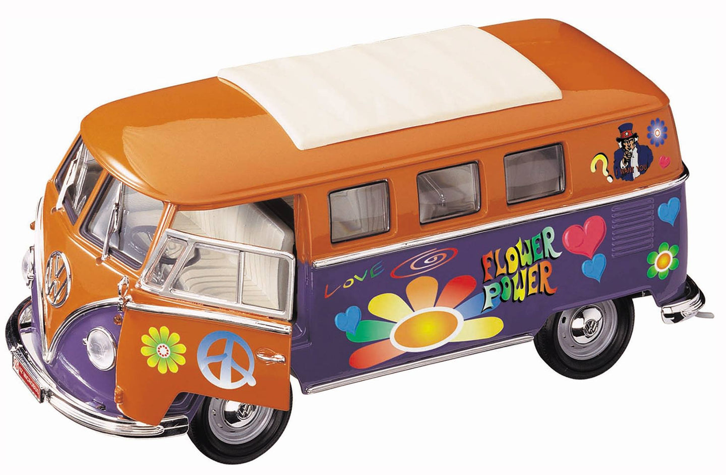 1:18 Yatming VW Microbus '62 'Flower Power'