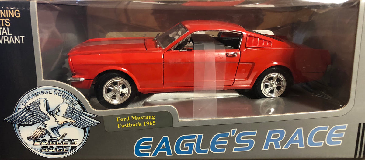 b>FORD</b> <b>MUSTANG</b> <b>GT</b> <b>GRAPHIC</b> <b>1994</b> <b>coupé</b> <b>blan</b> <b>1/18</b> <b>EAGLE'S</b> <b>RACE</b